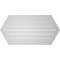Ekena Millwork Half Round Surface Mount PVC Gable Vent: Functional, w/ 2"W x 1-1/2"P Brickmould Frame, 42"W x 21"H GVPHR42X2102SF - alternate 2